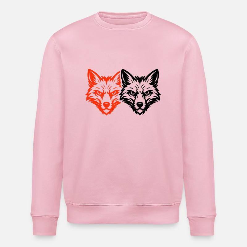 Fuchs Kopf Team - Stanley/Stella Unisex Bio-Sweatshirt ROLLER - Hellrosa