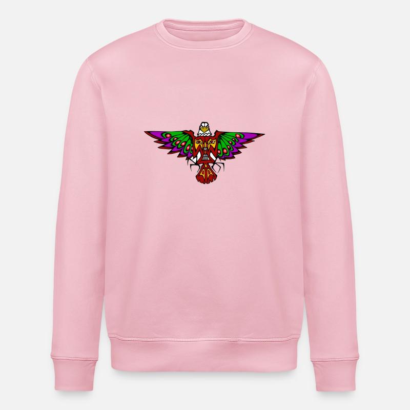 Tribal Eagle 3 - Sweat bio ROLLER Stanley/Stella Unisexe - rose pâle