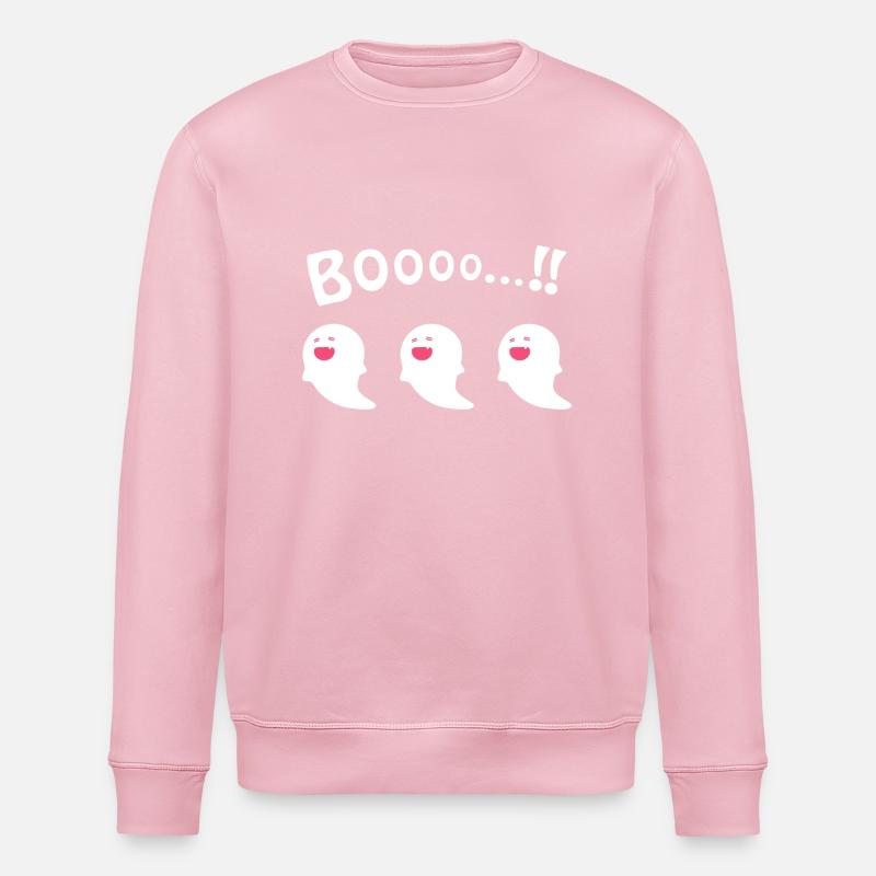Booo Geist - Stanley/Stella Unisex Bio-Sweatshirt ROLLER - Hellrosa