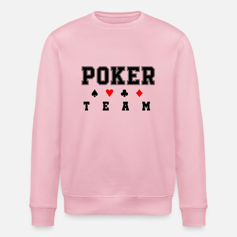 poker team - Stanley/Stella Unisex Bio-Sweatshirt ROLLER - Hellrosa