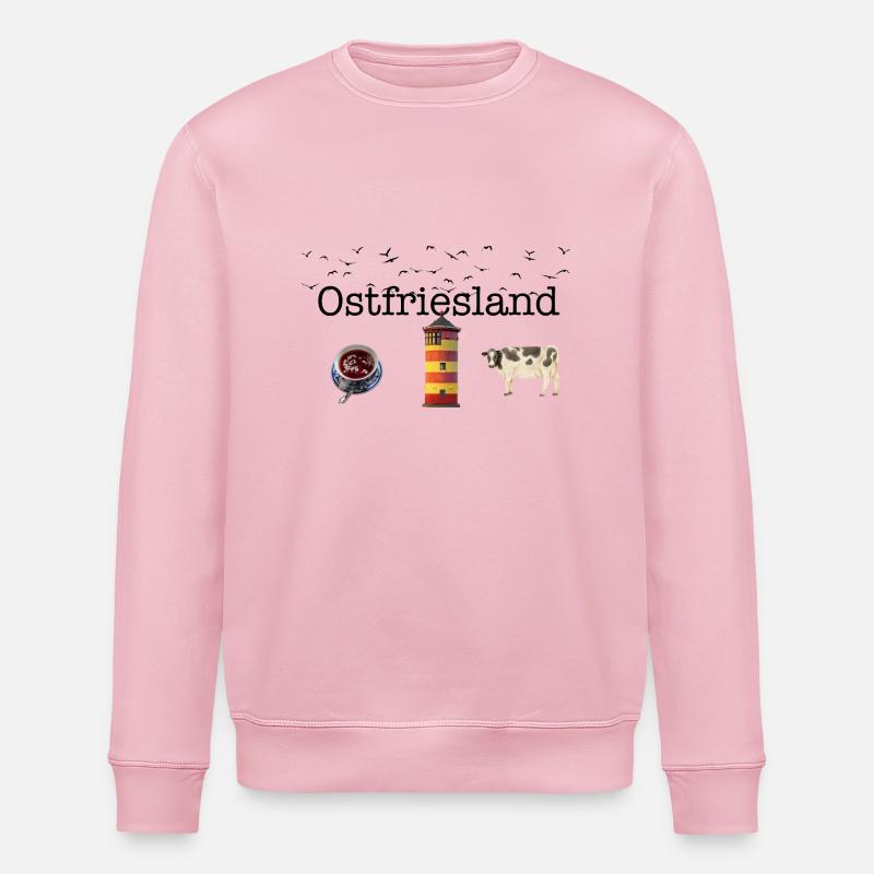 East Frisia - Stanley/Stella ROLLER Unisex Organic Sweatshirt - cotton pink