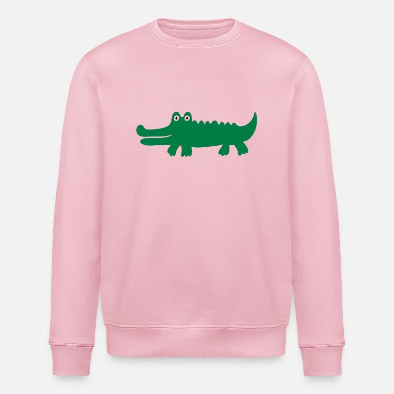 Krokodil - Stanley/Stella Unisex Bio-Sweatshirt ROLLER - Hellrosa