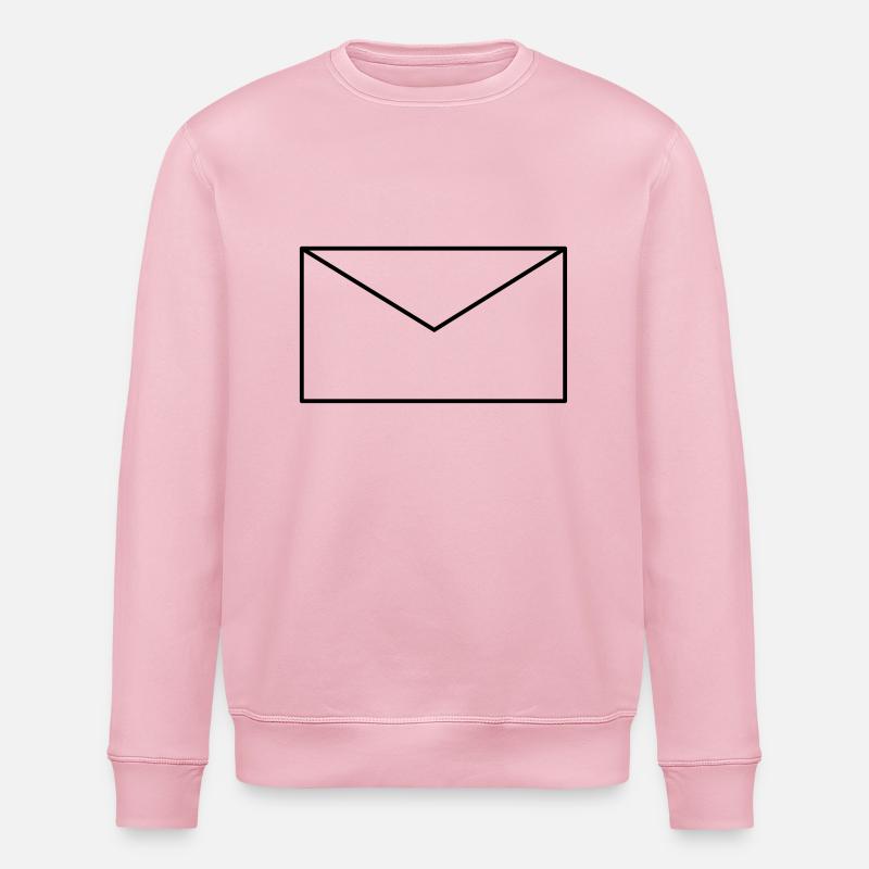 Letter envelope vector - Stanley/Stella ROLLER Unisex Organic Sweatshirt - cotton pink