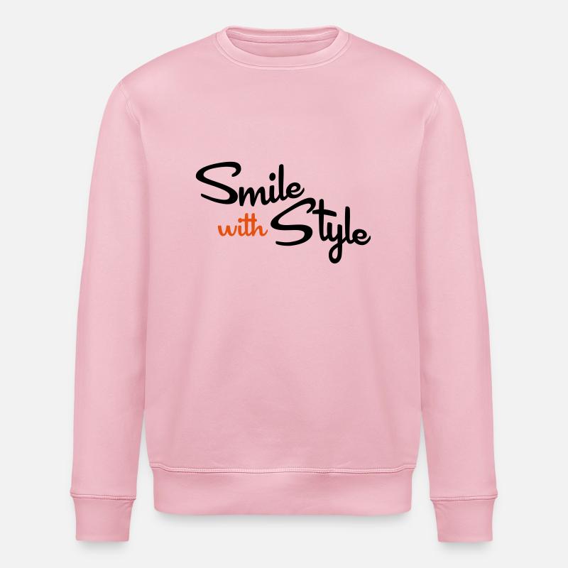 smile - Stanley/Stella Unisex Bio-Sweatshirt ROLLER - Hellrosa