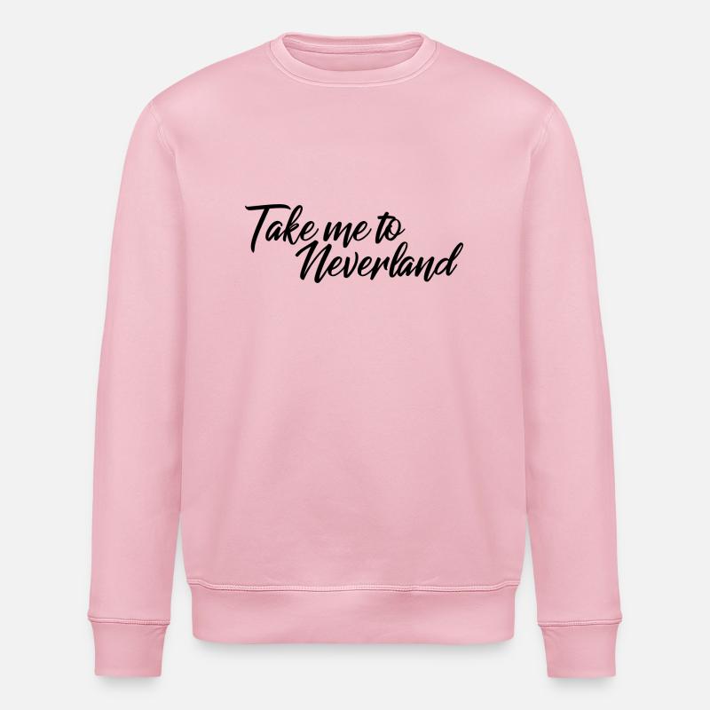 Emmenez-moi à Neverland - Sweat bio ROLLER Stanley/Stella Unisexe - rose pâle