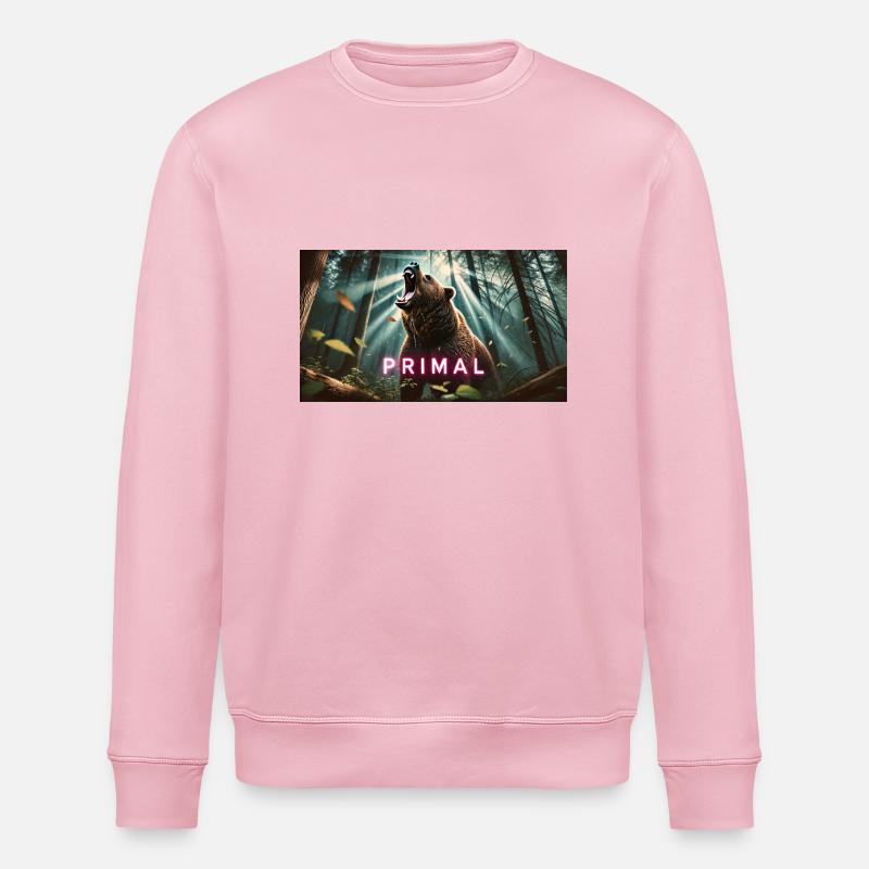URSPRÜNGLICHER BÄR - Stanley/Stella Unisex Bio-Sweatshirt ROLLER - Hellrosa