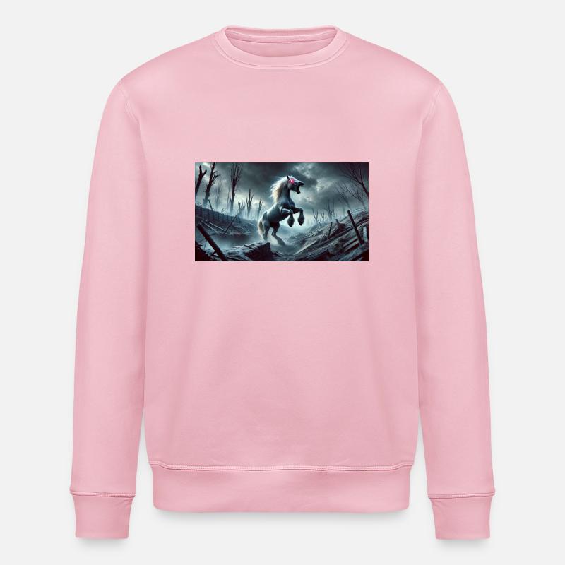 PFERD DER APOKALYPSE - Stanley/Stella Unisex Bio-Sweatshirt ROLLER - Hellrosa