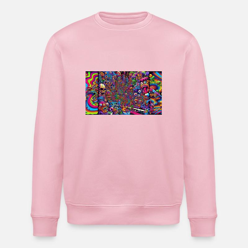 Malade - Sweat bio ROLLER Stanley/Stella Unisexe - rose pâle