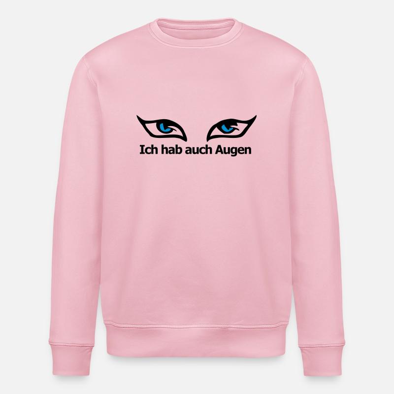 I also EYES - Stanley/Stella ROLLER Unisex Organic Sweatshirt - cotton pink