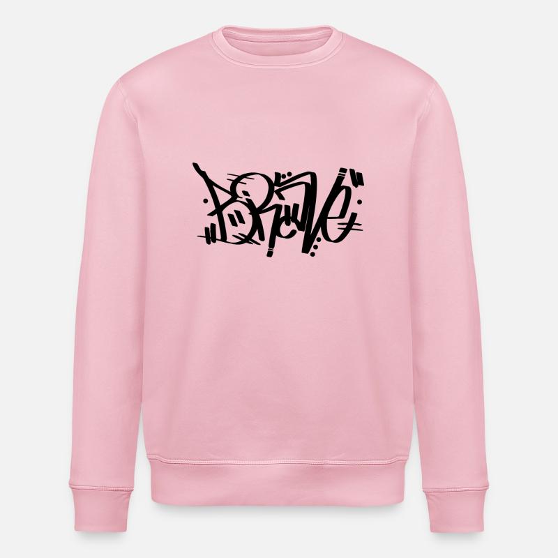 Brave - Graffiti - Sweat bio ROLLER Stanley/Stella Unisexe - rose pâle