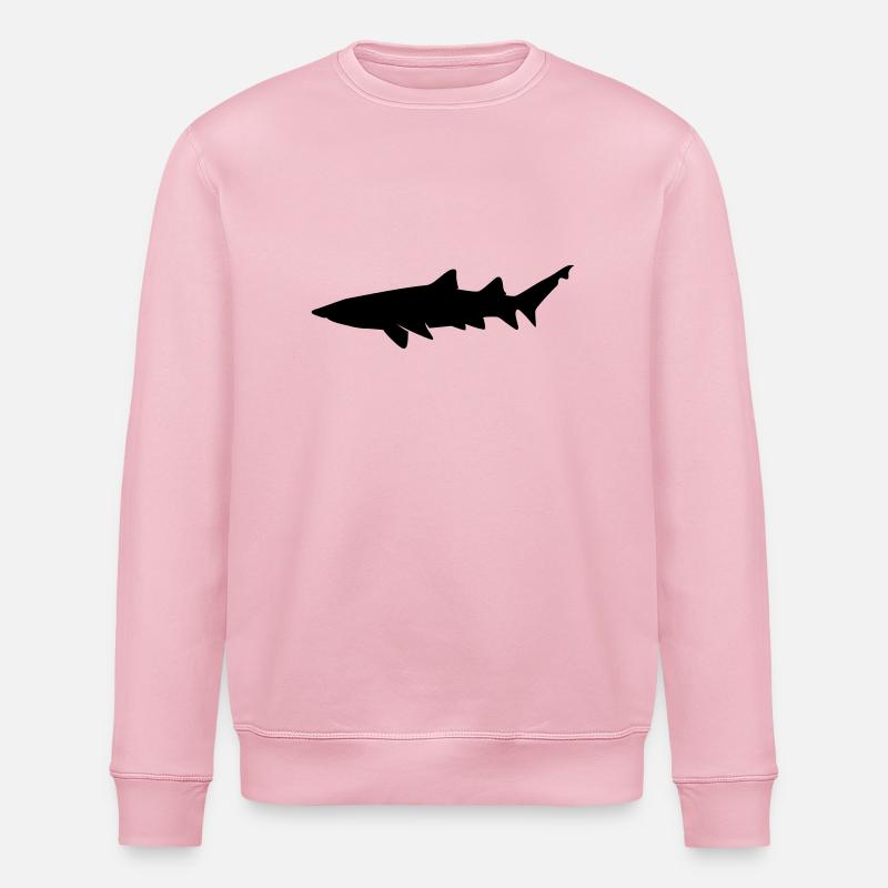 Shark - Stanley/Stella ROLLER Unisex Organic Sweatshirt - cotton pink