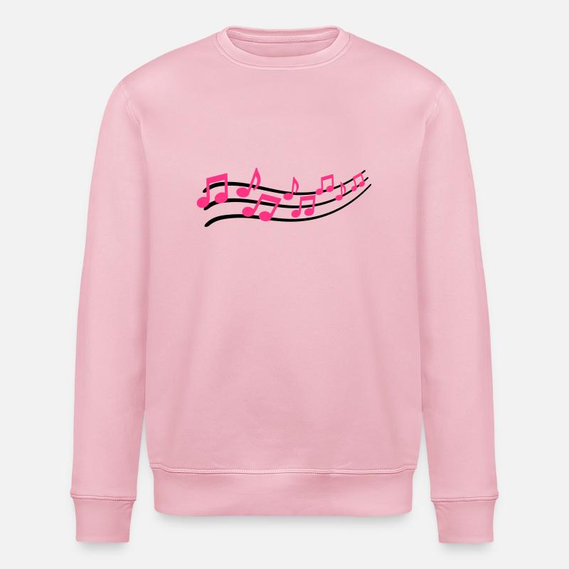 sound_musiknote__f2 - Stanley/Stella Unisex Bio-Sweatshirt ROLLER - Hellrosa