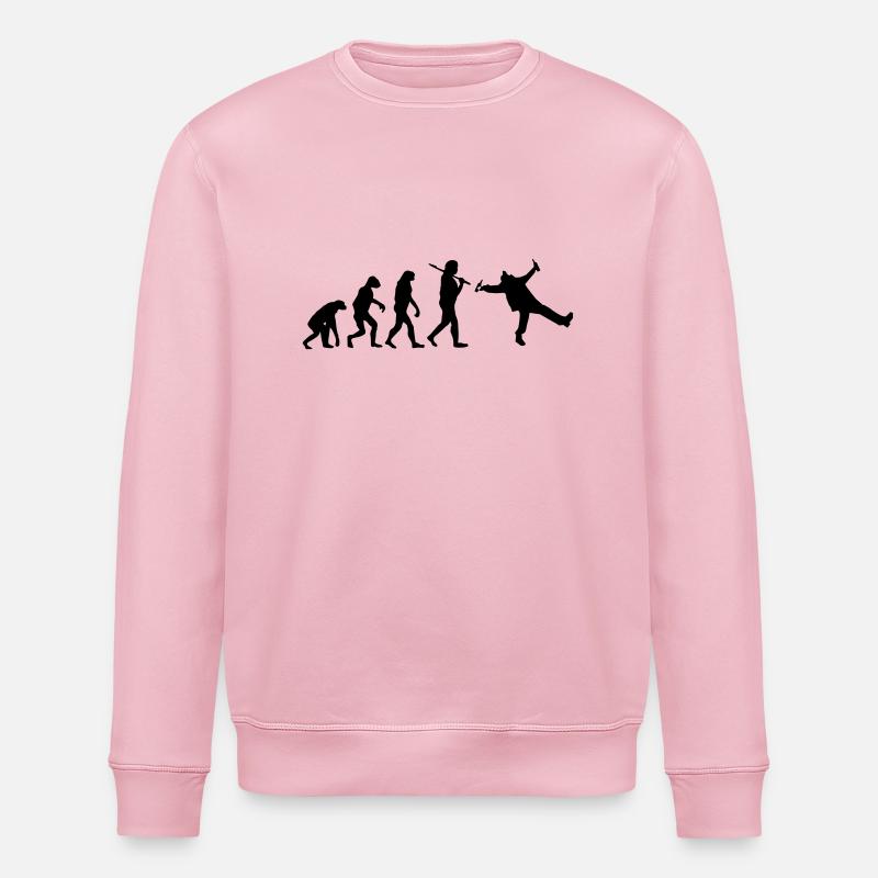 Evolution : Drunk - Stanley/Stella Unisex Bio-Sweatshirt ROLLER - Hellrosa