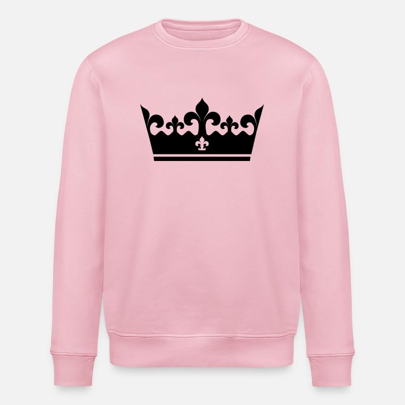 Couronne - Sweat bio ROLLER Stanley/Stella Unisexe - rose pâle