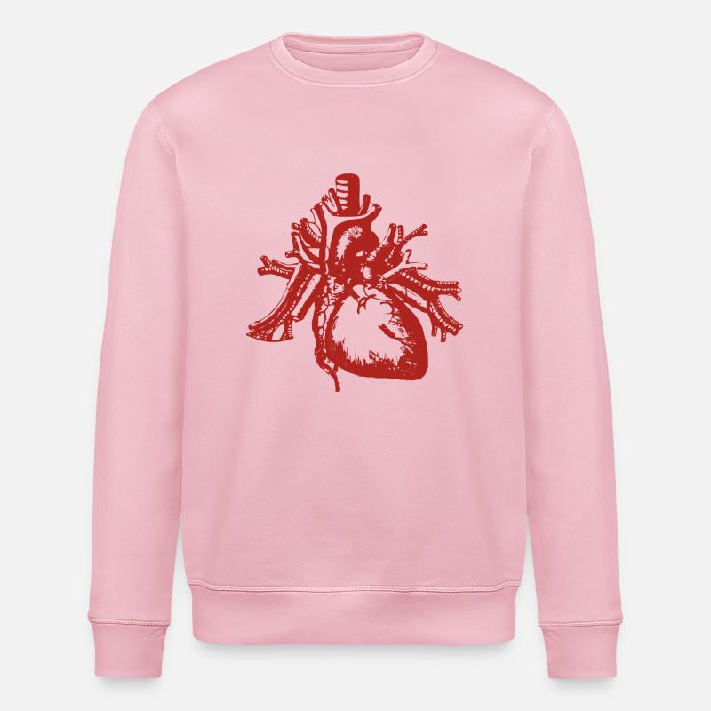 Echtes Herz Kunst - Stanley/Stella Unisex Bio-Sweatshirt ROLLER - Hellrosa