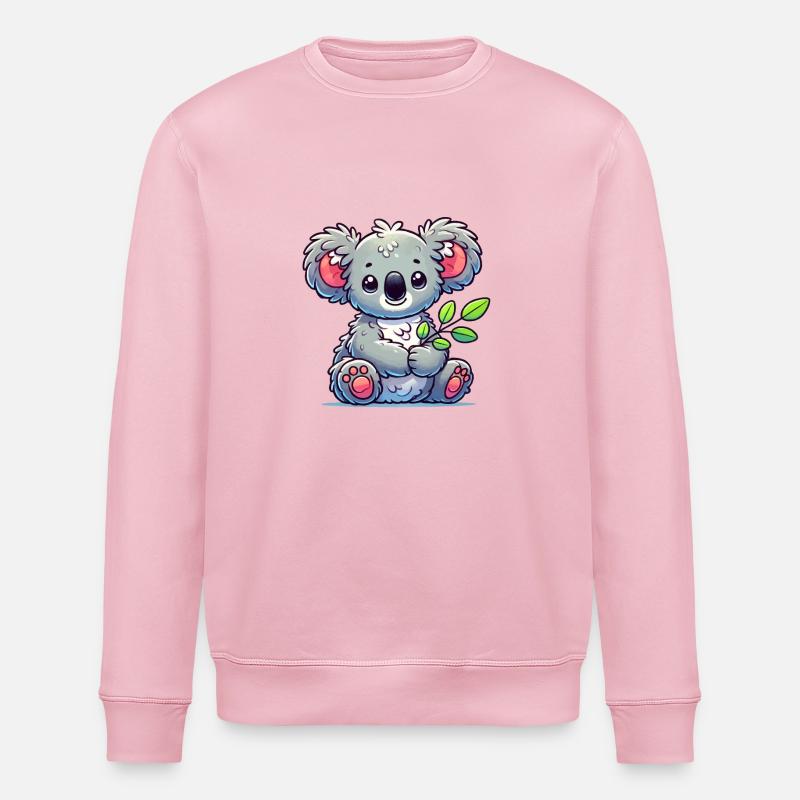 Koalabär - Stanley/Stella Unisex Bio-Sweatshirt ROLLER - Hellrosa