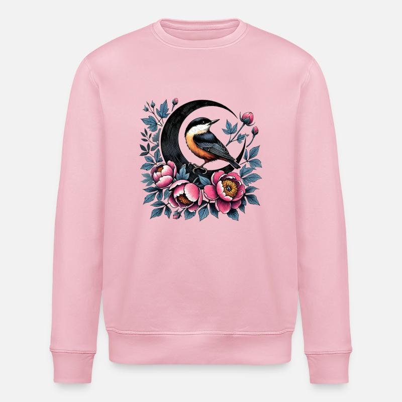 Poussin à Dee - Sweat bio ROLLER Stanley/Stella Unisexe - rose pâle