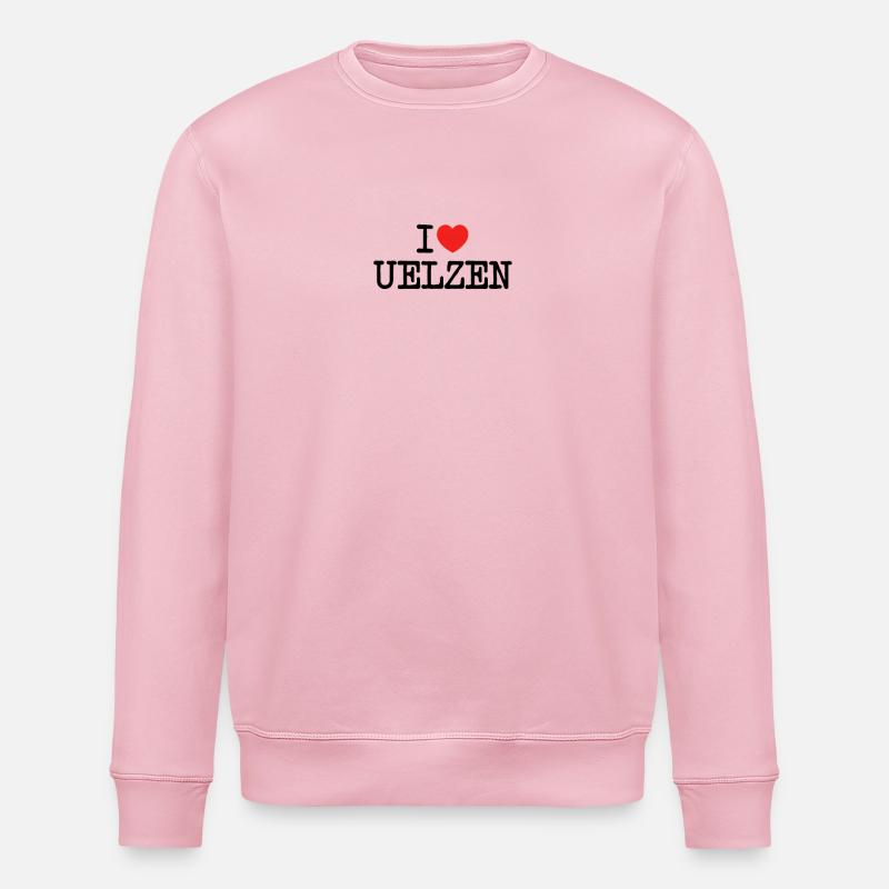 I love Uelzen - Stanley/Stella Unisex Bio-Sweatshirt ROLLER - Hellrosa