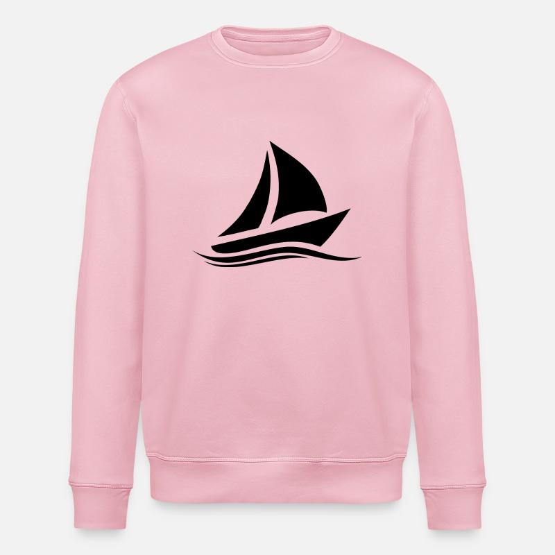 Segelboot - Stanley/Stella Unisex Bio-Sweatshirt ROLLER - Hellrosa