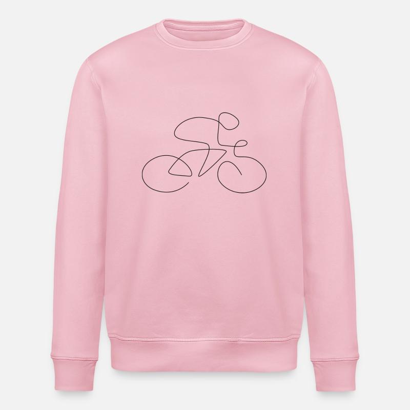 Fahrrad one Line - Stanley/Stella Unisex Bio-Sweatshirt ROLLER - Hellrosa