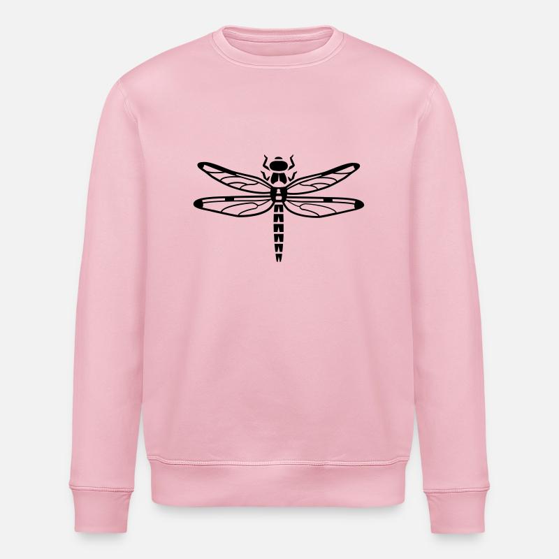 Libelle - Insekt - Stanley/Stella Unisex Bio-Sweatshirt ROLLER - Hellrosa