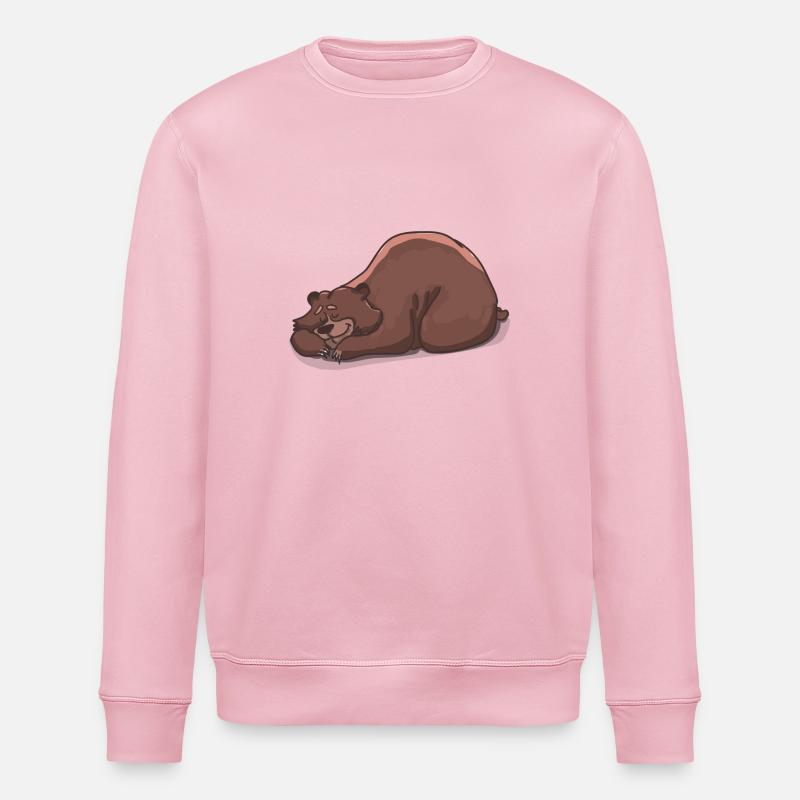 Bär müde - Stanley/Stella Unisex Bio-Sweatshirt ROLLER - Hellrosa