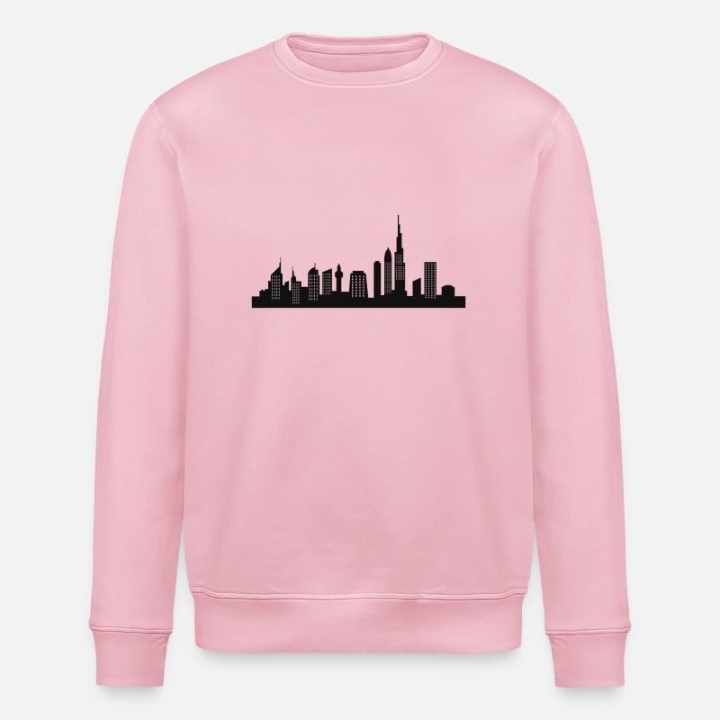 Skyline von Dubai - Stanley/Stella Unisex Bio-Sweatshirt ROLLER - Hellrosa