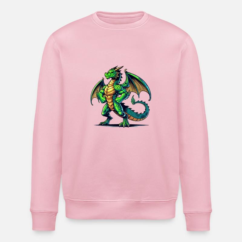Drache - Stanley/Stella Unisex Bio-Sweatshirt ROLLER - Hellrosa