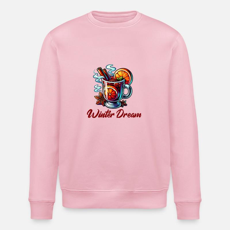 Vin chaud - Sweat bio ROLLER Stanley/Stella Unisexe - rose pâle