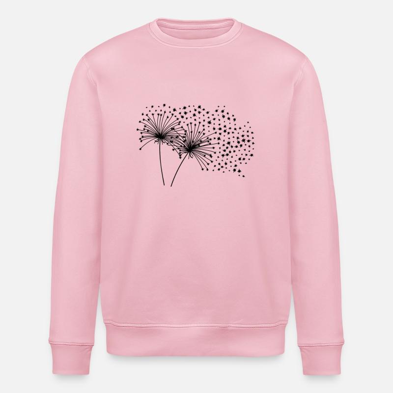 PiexSu - Dandelion Stars - Stanley/Stella Unisex Bio-Sweatshirt ROLLER - Hellrosa