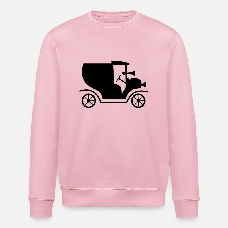 Auto Retro Automobil Oldtimer - Stanley/Stella Unisex Bio-Sweatshirt ROLLER - Hellrosa