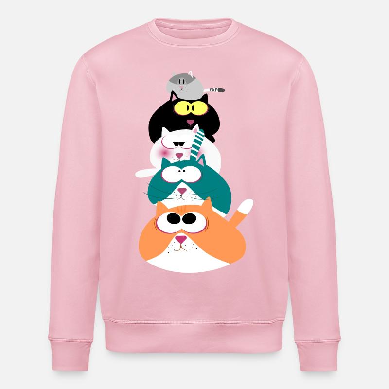 Chats - Sweat bio ROLLER Stanley/Stella Unisexe - rose pâle