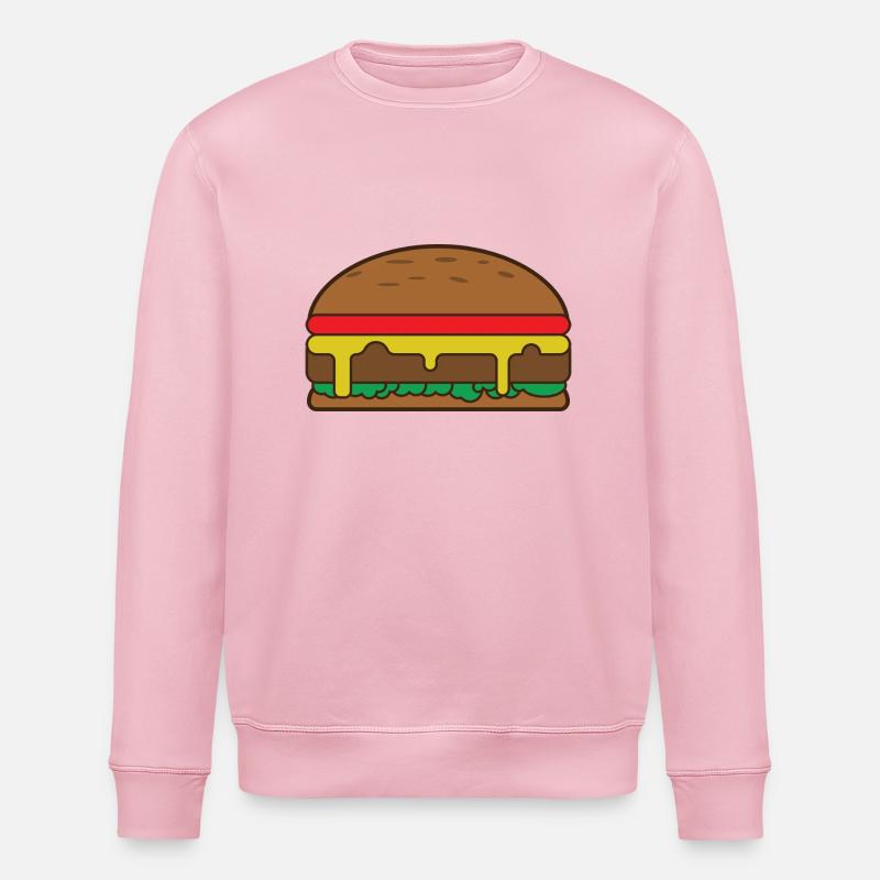 hamburger - Sweat bio ROLLER Stanley/Stella Unisexe - rose pâle