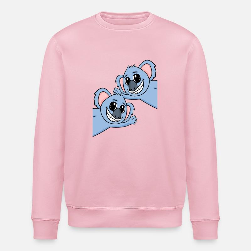 Koala Koalas - Stanley/Stella ROLLER Unisex Organic Sweatshirt - cotton pink