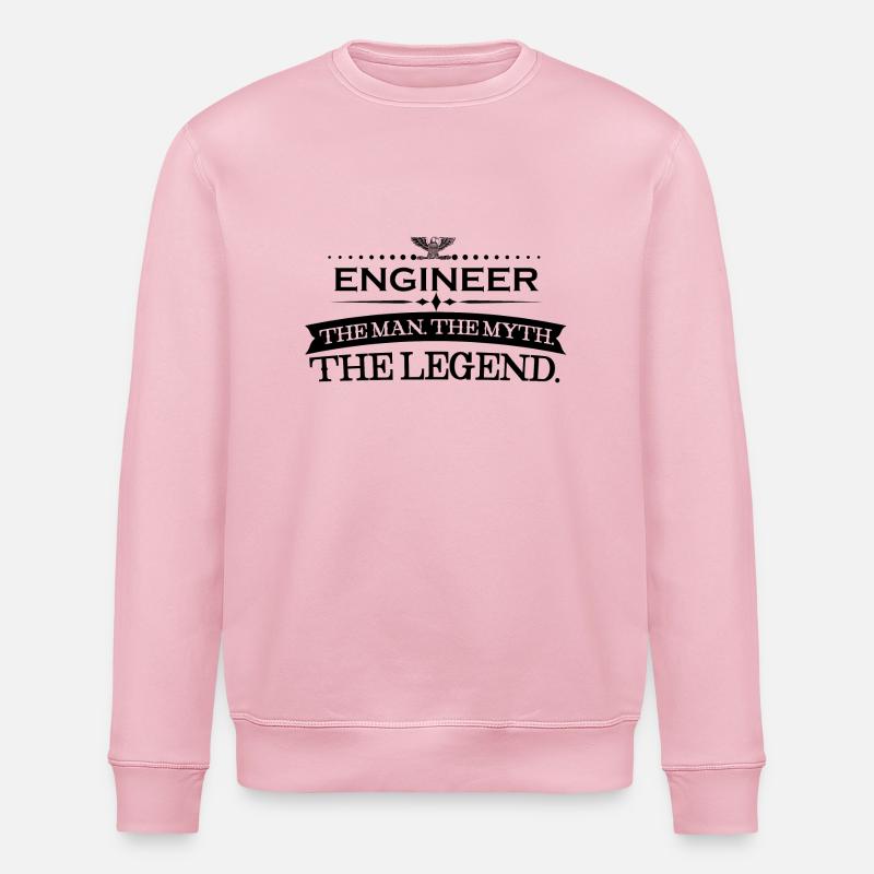 Mann mythos legende geschenk ENGINEER - Sweat bio ROLLER Stanley/Stella Unisexe - rose pâle