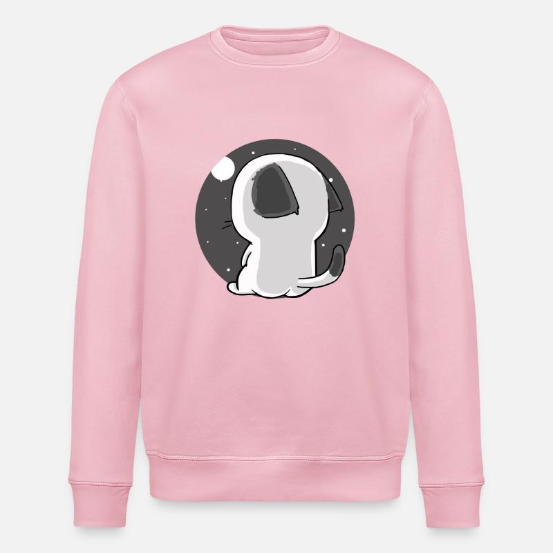 chat - Sweat bio ROLLER Stanley/Stella Unisexe - rose pâle