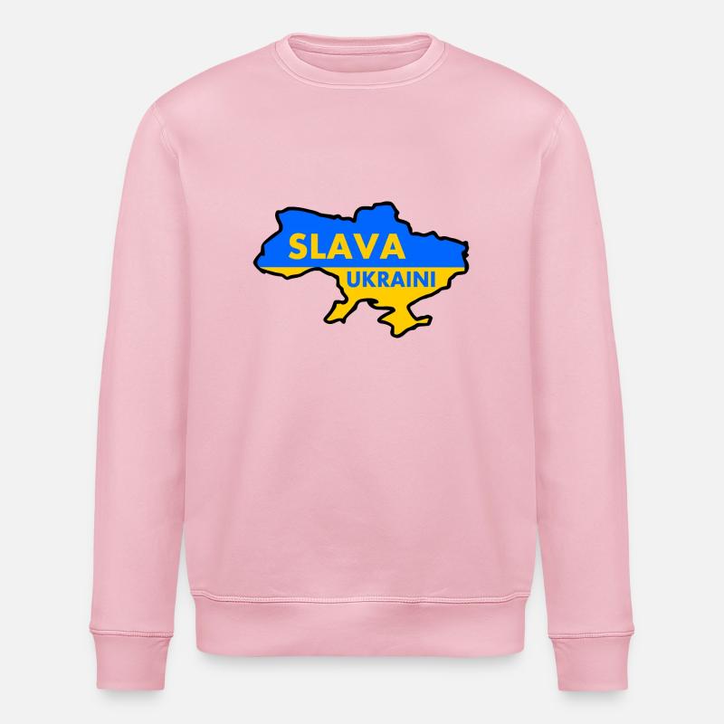 Slava ukraini - Stanley/Stella Unisex Bio-Sweatshirt ROLLER - Hellrosa