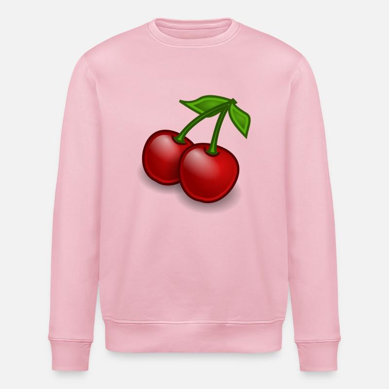 Kirsche Geschenk - Stanley/Stella Unisex Bio-Sweatshirt ROLLER - Hellrosa