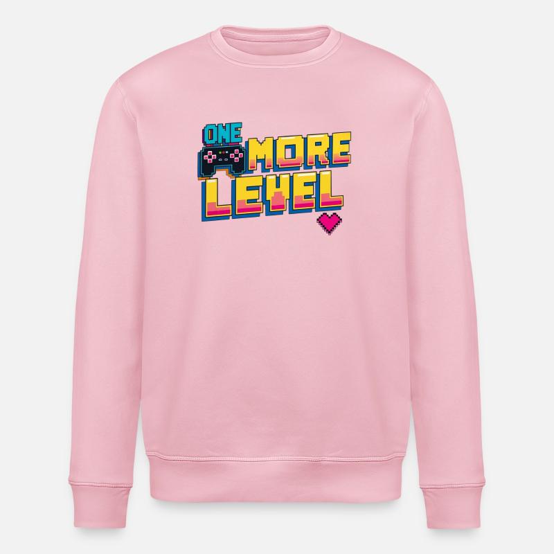 Augmentation du niveau de pixels - Sweat bio ROLLER Stanley/Stella Unisexe - rose pâle