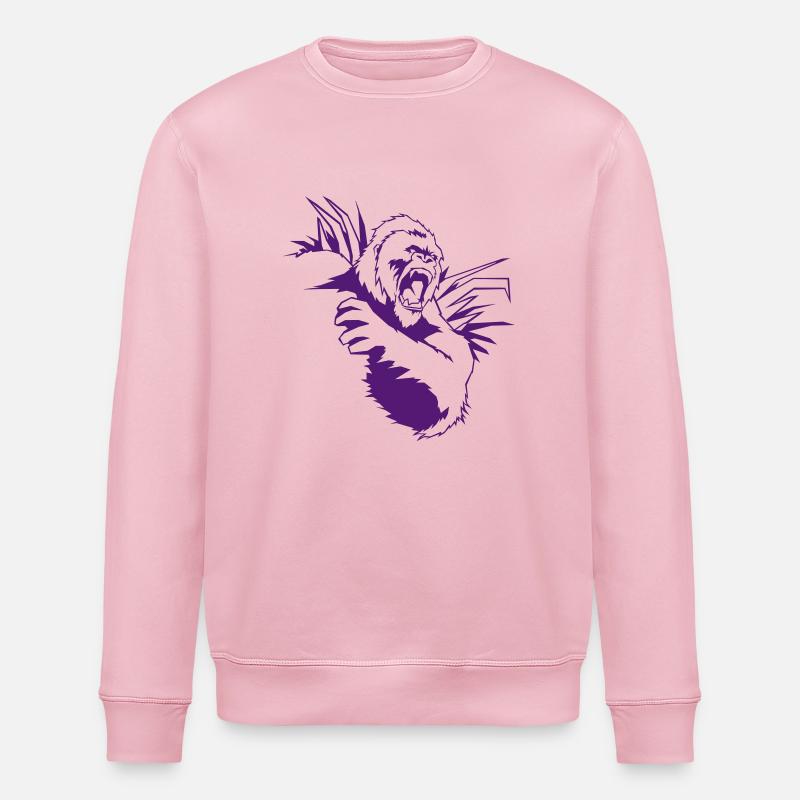 king_kong - Stanley/Stella Unisex Bio-Sweatshirt ROLLER - Hellrosa
