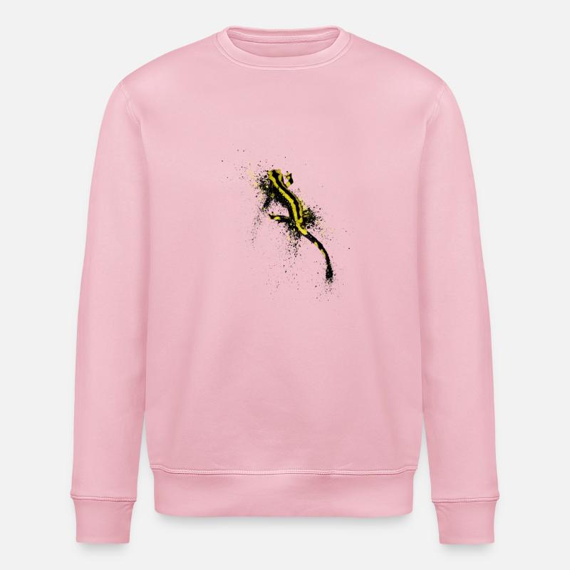 Gefleckte Salamander - Stanley/Stella Unisex Bio-Sweatshirt ROLLER - Hellrosa