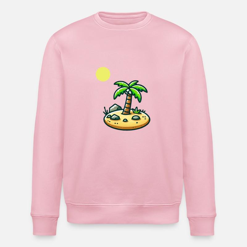 Insel Comic - Stanley/Stella ROLLER Unisex Organic Sweatshirt - cotton pink