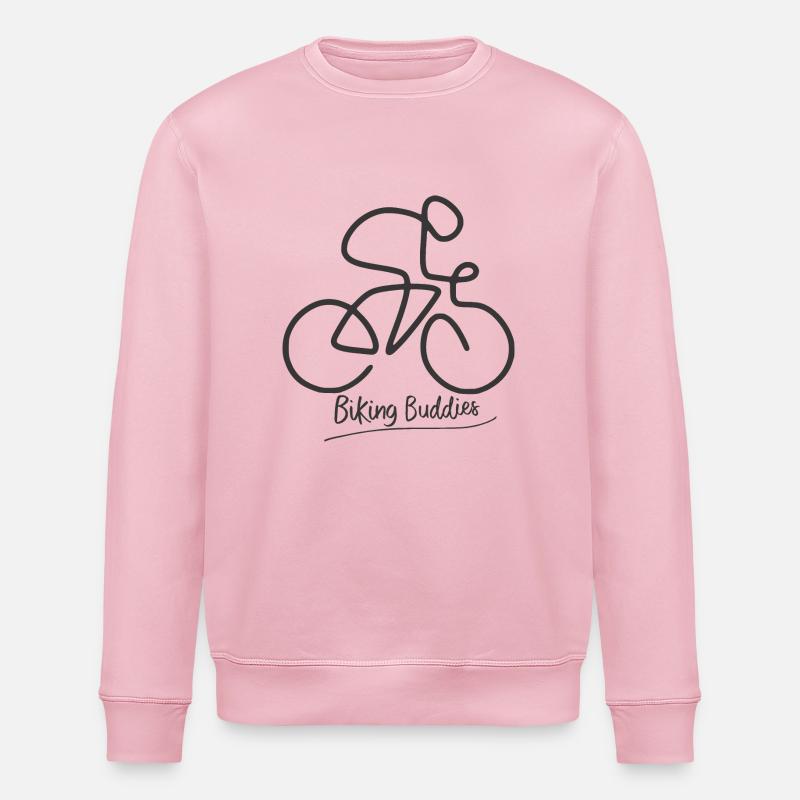 Copains de vélo - Sweat bio ROLLER Stanley/Stella Unisexe - rose pâle