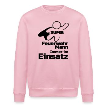 Super Feuerwehrmann Geschenk - Stanley/Stella Unisex Bio-Sweatshirt ROLLER - Hellrosa - Vorne - Nik (191cm)