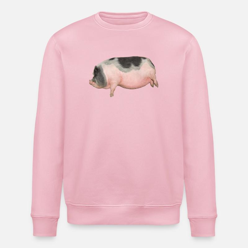 cochon - Sweat bio ROLLER Stanley/Stella Unisexe - rose pâle