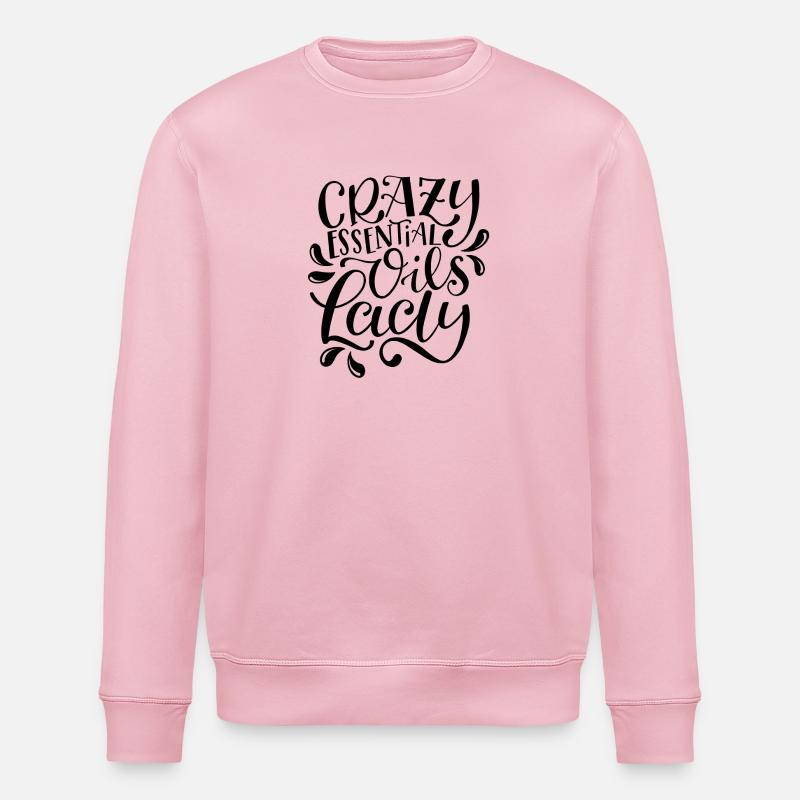Crazy Essential Oils Lady - Stanley/Stella Unisex Bio-Sweatshirt ROLLER - Hellrosa