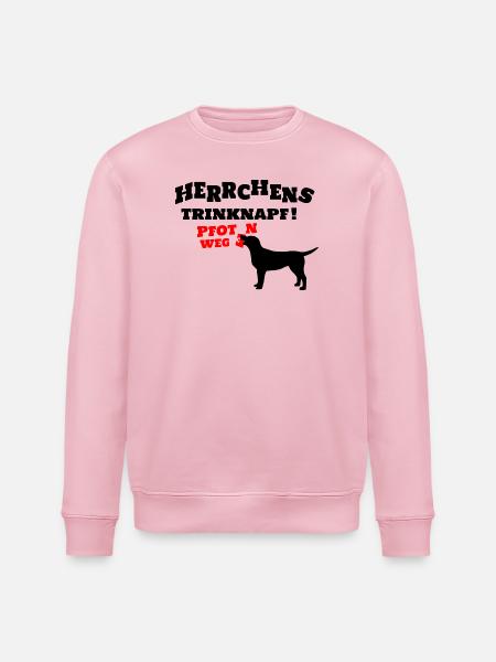 Herrchens Trinknapf ! - Stanley/Stella Unisex Bio-Sweatshirt ROLLER - Hellrosa