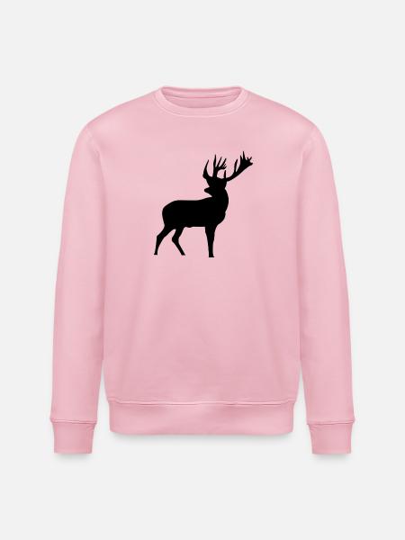 Hirsch - Stanley/Stella Unisex Bio-Sweatshirt ROLLER - Hellrosa