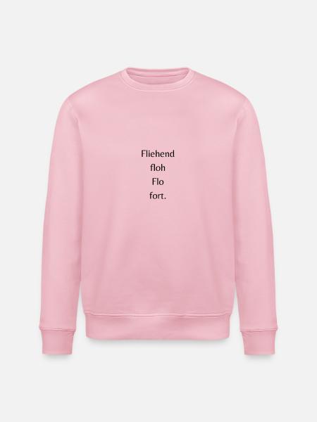 Fliehend floh Flo fort - Stanley/Stella Unisex Bio-Sweatshirt ROLLER - Hellrosa
