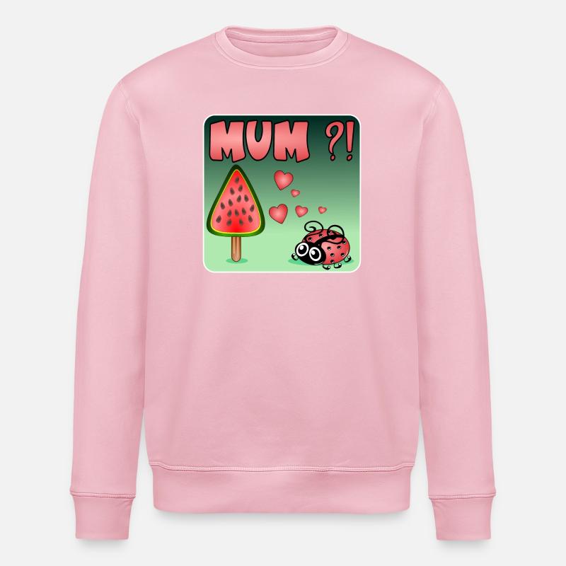 PUNGE de pastèque - Sweat bio ROLLER Stanley/Stella Unisexe - rose pâle